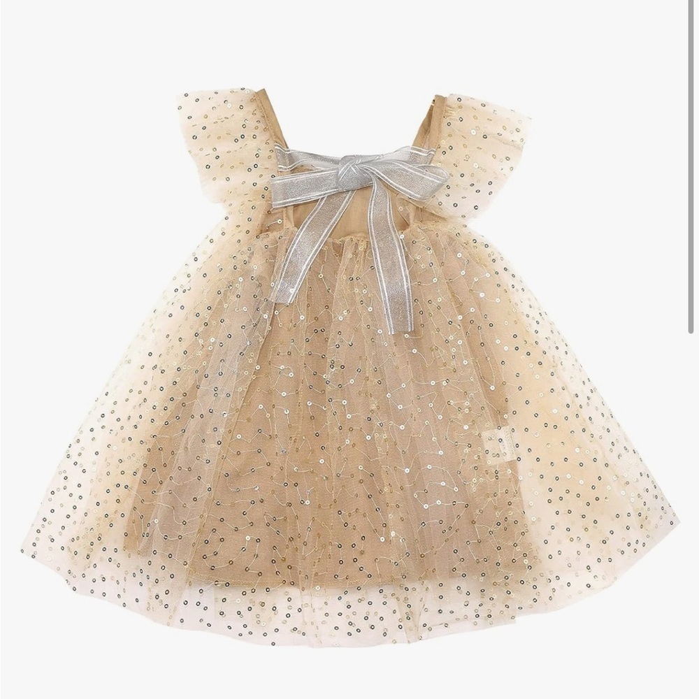 12-14 month tulle sequin dress